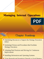 Managing Internal Operations Managing Internal Operations