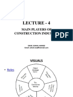 Lecture - 4: Main Players of Construction Industry
