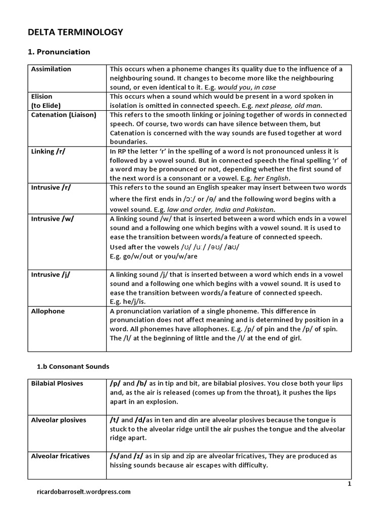 Delta Terminology PDF | PDF