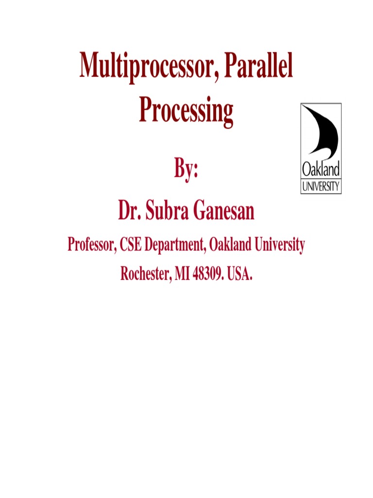 Flynn's Classification | PDF | Parallel Computing | Central Processing Unit