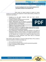 Evidencia 12 Informe de La Investigación de Cinco Buenas Prácticas en La Gestión Del Talento Humano de Una Empresa Real