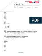 Havo 3 Reading Test 1 Key