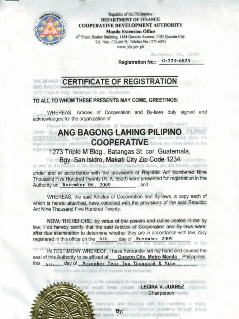 CDA Registered | PDF