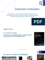 Designul Sistemelor Embedded Introducere