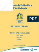 Nicaragua - Resumen Censal 2005
