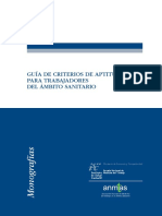 Guia de Criterios de Aptitud para Trabajadores Del Ambito Sanitario