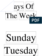 Days Of The Week