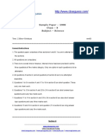 Sample Paper - 2008 Class - X Subject - Science: General Instructions