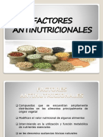 Factores Antinutrientes o Antinutricionales