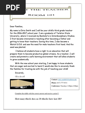 meet the teacher