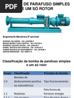 Bombas de Parafuso Simples e Um Só Rotor1