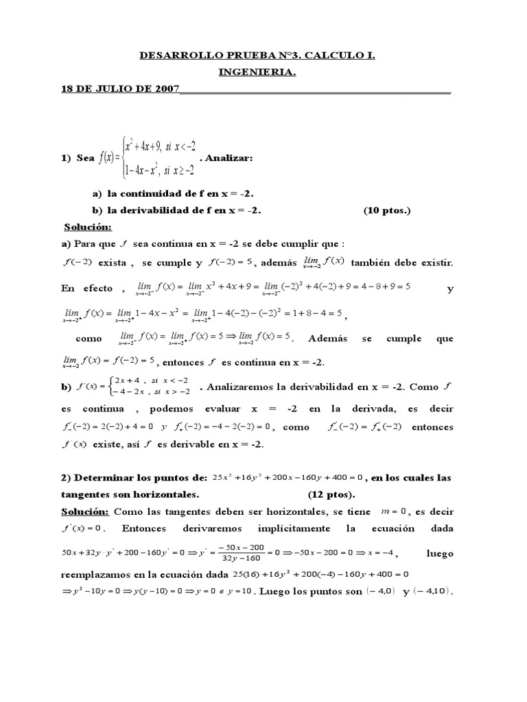 Prueba Algebra Relaciones Matematicas