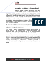 Qué Tan Democrático Es El Centro Democrático