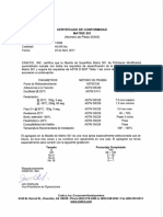 Certificados de Calidad Matrix