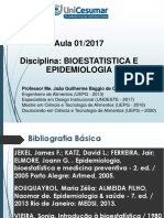 Aula de Bioestatística e Epidemiologia