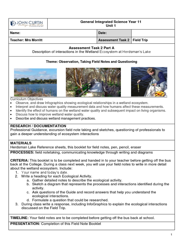 Wetland Ecosystem Interactions Guide | PDF | Ecology | Ecosystem