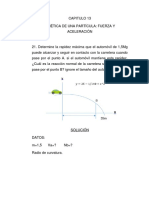 Ejercicio Resuelto de Dinámica N°21-Hibbeler-CAP. 13-Vasquéz Huayan Alexis Cuyan Diaz Jhonatan