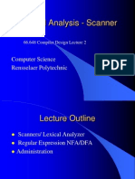 Lexical Analysis - Scanner: Computer Science Rensselaer Polytechnic