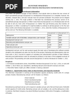 Akuntansi Manajemen Asistensi 11 (Decision Making and Relevant Information)