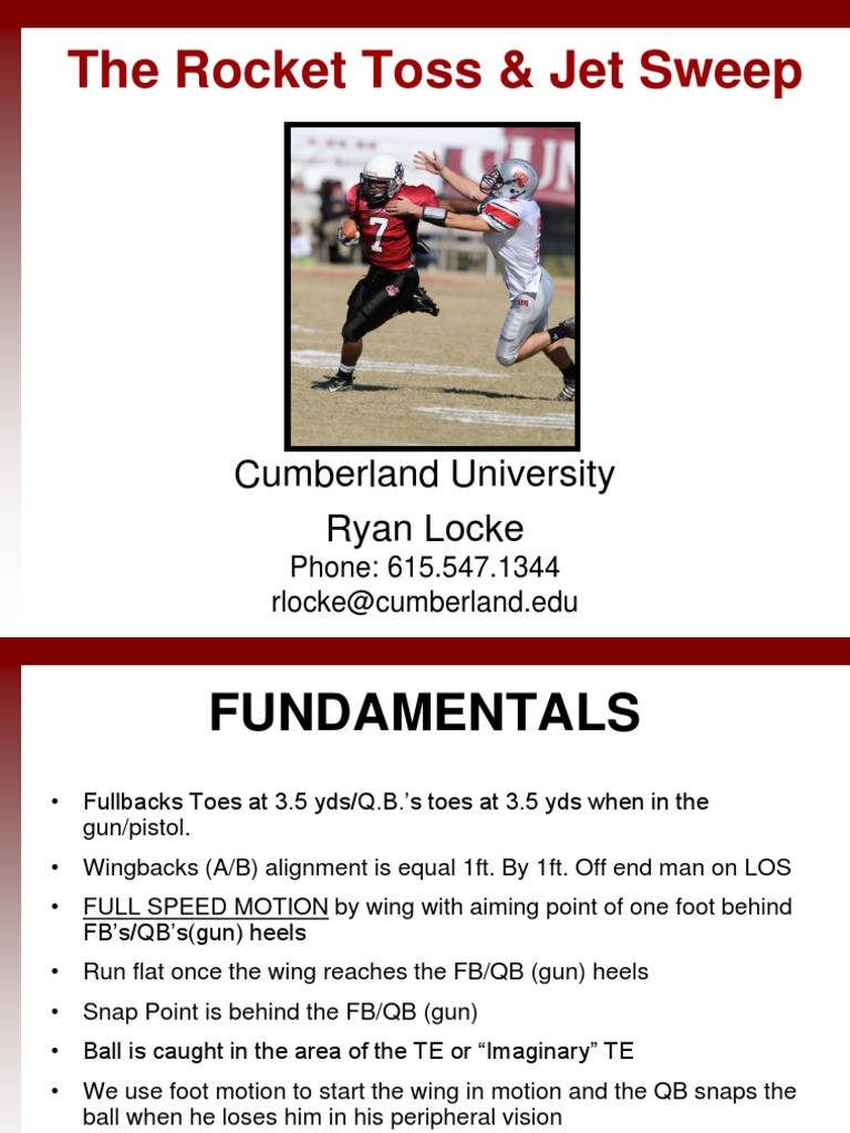 Glazier 2013 Rocket Toss Jet Sweep PDF Team Sports Sports Rules