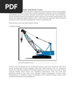 Spesifikasi dan Fungsi Crawler Crane | PDF