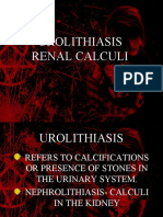 Urolithiasis Renal Calculi