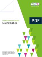 CCEA Maths Specification