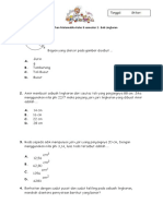 Soal Latihan Matematika Kelas 8 Semester