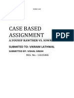 Case Based Assignment