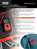 World's Smallest: Full-Featured CAT III Multimeters