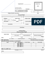 Student Registration & Admission Form: The Shia Imami Ismaili Tariqah and Religious Education Board For