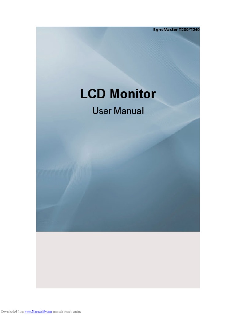 LCD Monitor: User Manual | PDF | Hdmi | Usb