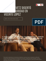 Diego Kravetz Disertó Sobre Seguridad en Vicente López