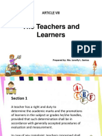 The Teachers and Learners