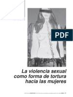 La Violencia Sexual Como Forma de Tortura A Las Mujeres Carrera Caro