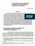 A Defesa Do Mercado No Brasil - O Pensamento Apologético de Roberto Campos