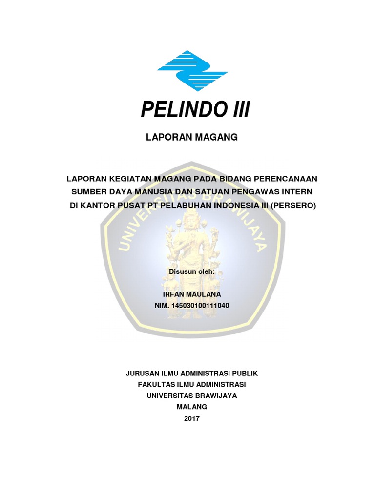 Laporan Magang PT Pelabuhan Indonesia III (Persero