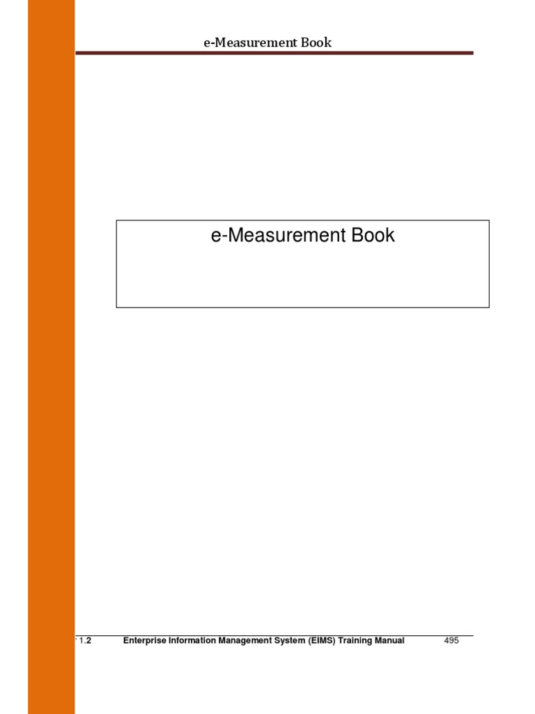 03 e Measurement Book Ver 1.0 PDF Invoice Microsoft Excel