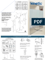 Guía de Instalación Kit para Puerta de Baño Corrediza Kinetic Con Cabezal Redondo Con Toallero