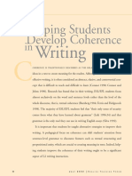 Helping Students Develop Coherence: Writing