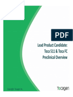 Lead Product Candidate: Toca 511 & Toca FC Preclinical Overview
