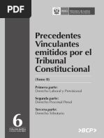 Precedentes Vinculantes Tribunal Constitucional Peruano Tomo II