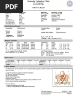 Obstetric Ultrasound Report Format PDF Fetus Medical Ultrasound