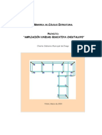 Memoria de Cálculo Estructural Cubierta