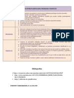 Cuadro Comparativo Entre Planificacion, Programa y Proyecto.