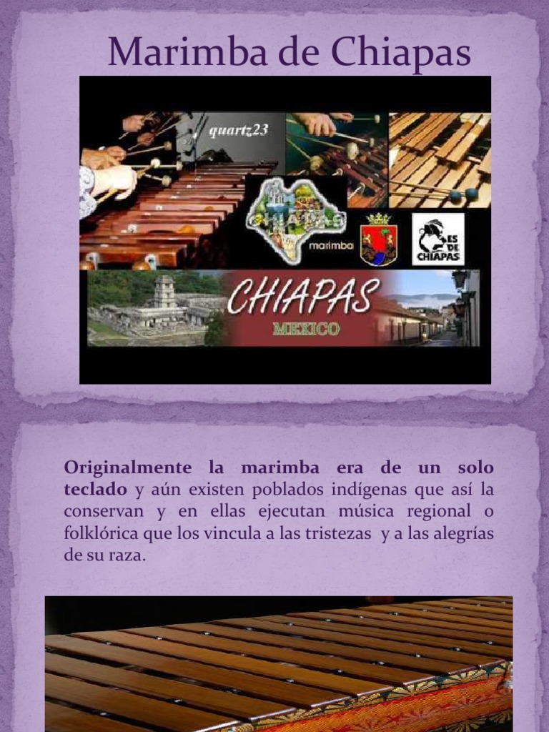 Marimba de Chiapas PDF Chiapas Producción musical