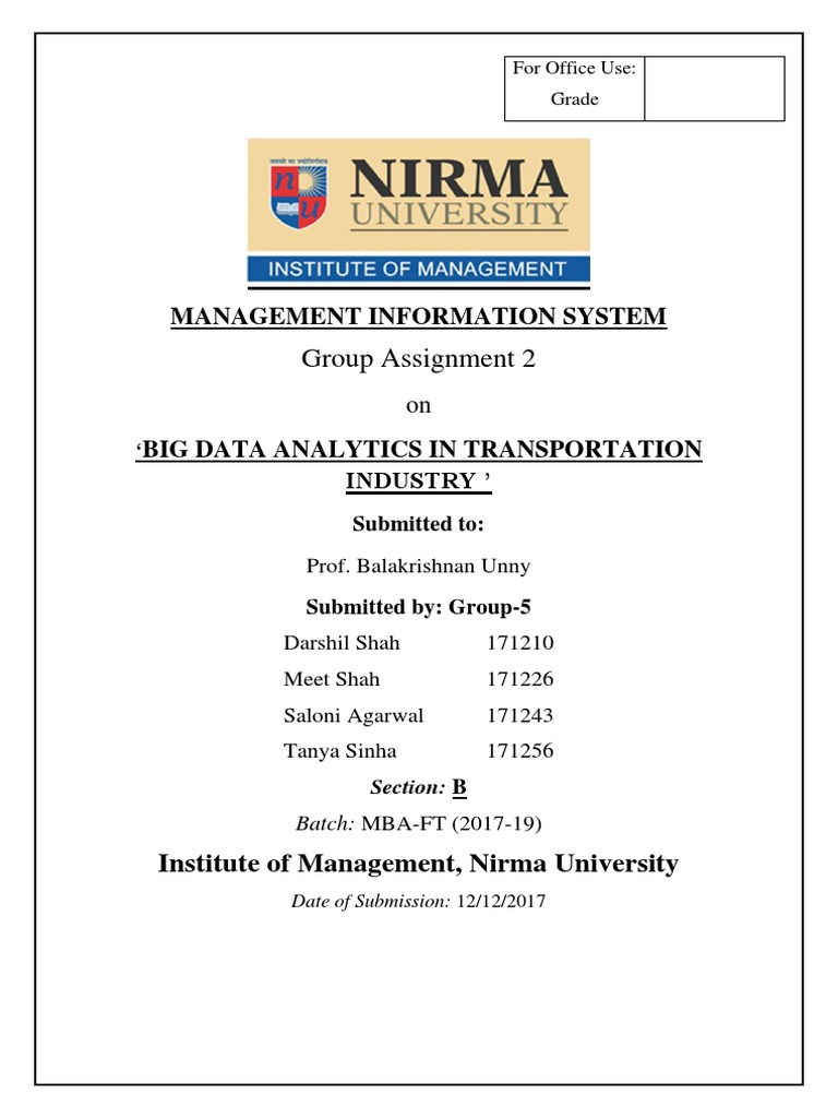 Group 5 - Big Data Analysis On Transportation | PDF | Big Data | Analytics