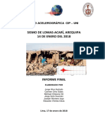 Informe Del Sismo de Lomas Arequipa