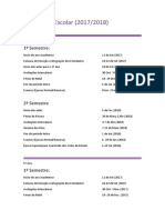 Calendario Escolar 2017-18 Proposta CP FFUP PDF