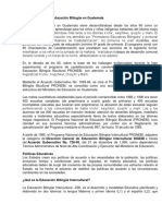 Antecedentes de La Educación Bilingüe en Guatemala